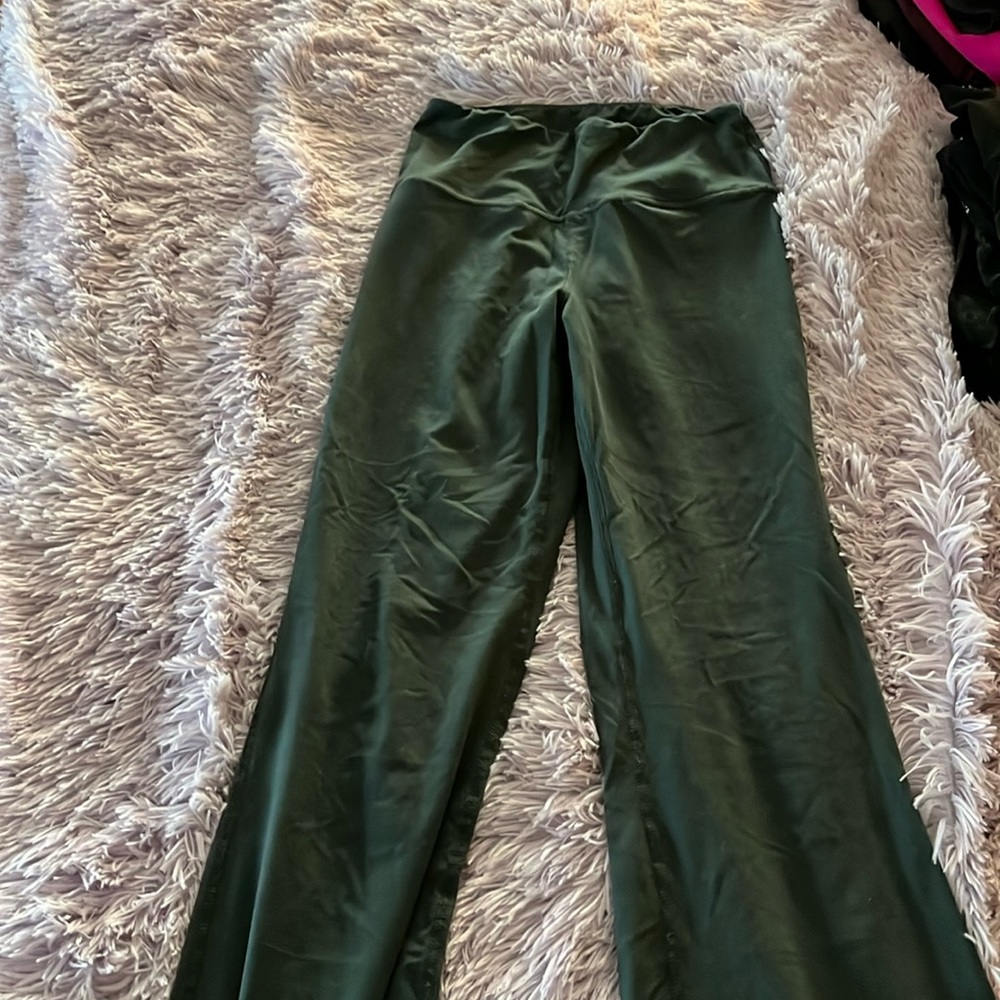 Rm dark green flared leggings size s